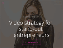 Tablet Screenshot of paigemedia.com